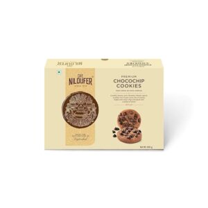 Cafe Niloufer Premium Chocochip Cookies | Loaded with Chocolate Chunks | Rich, Buttery & Crunchy | Gifting Snack | 400g