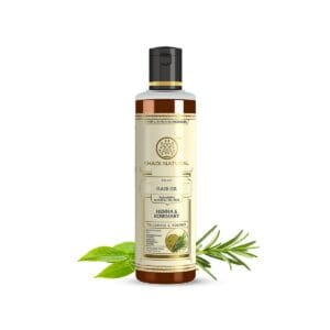 khadi natural rose mary henna hair oil
